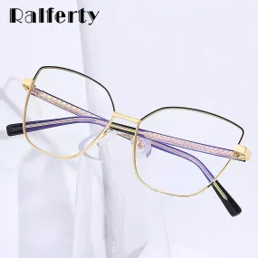Ralferty Women's Eyeglasses Anti Blue Alloy 3002