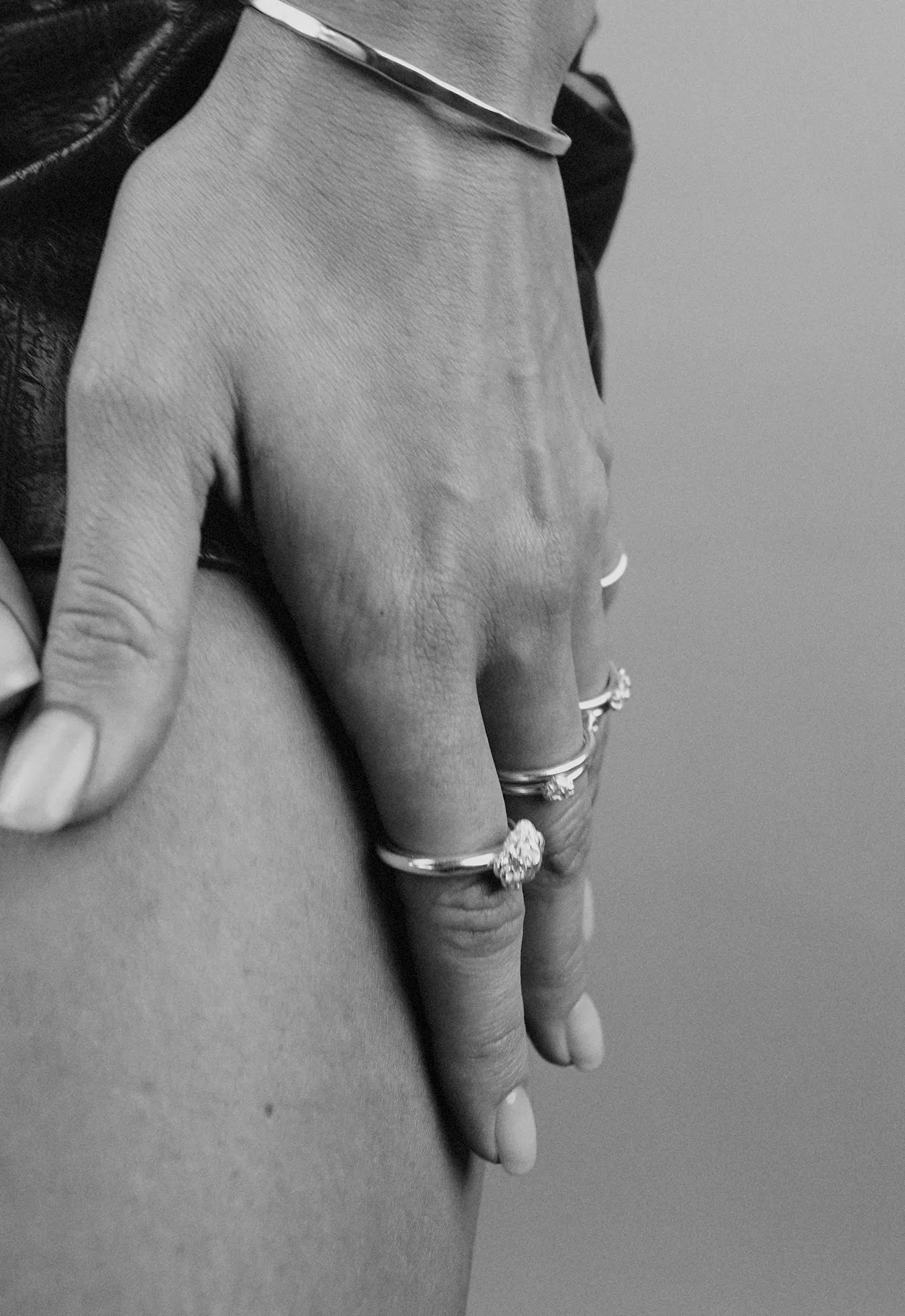 Raw Mini Ring Silver