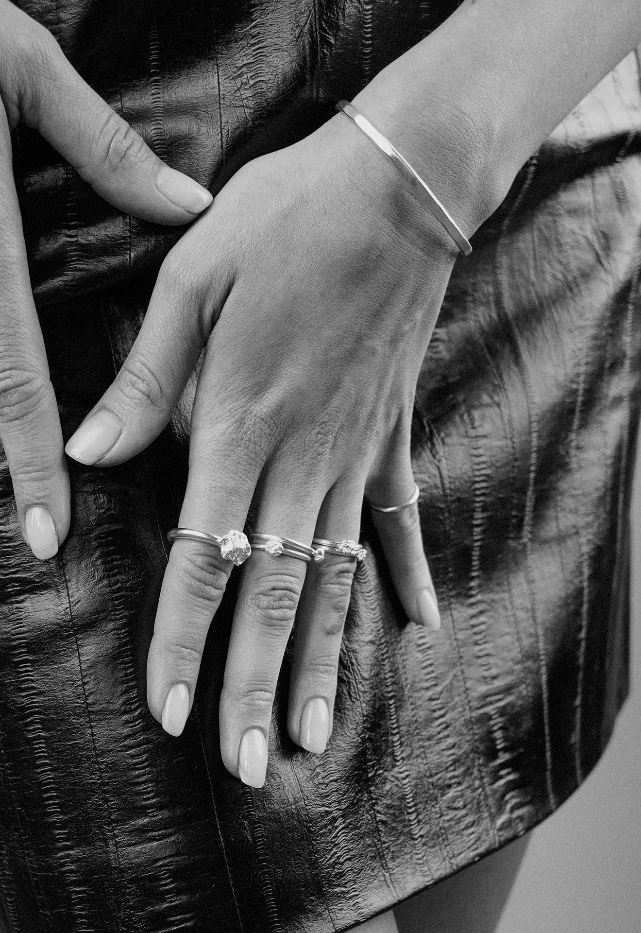 Raw Mini Ring Silver