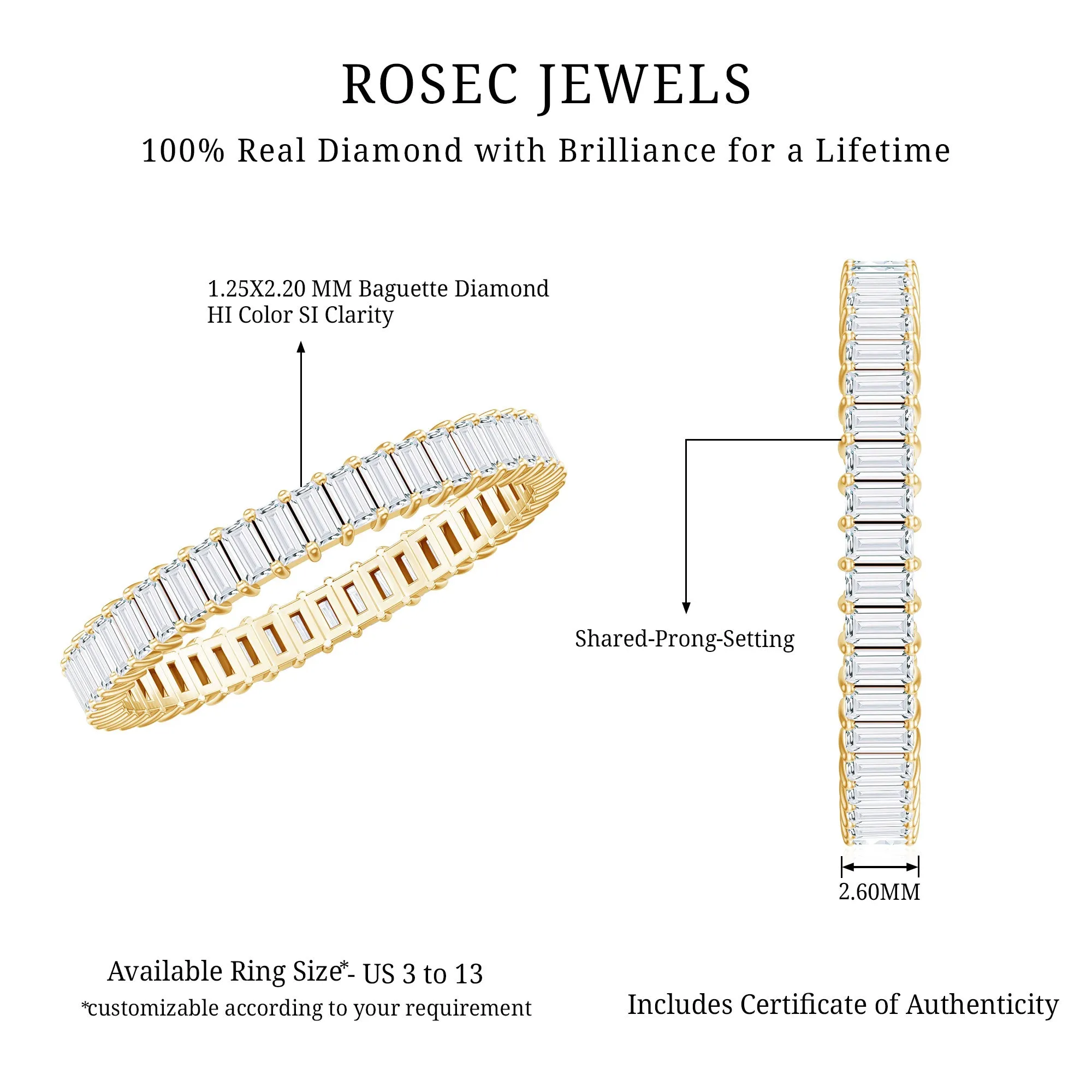 Real Diamond Eternity Wedding Band Ring
