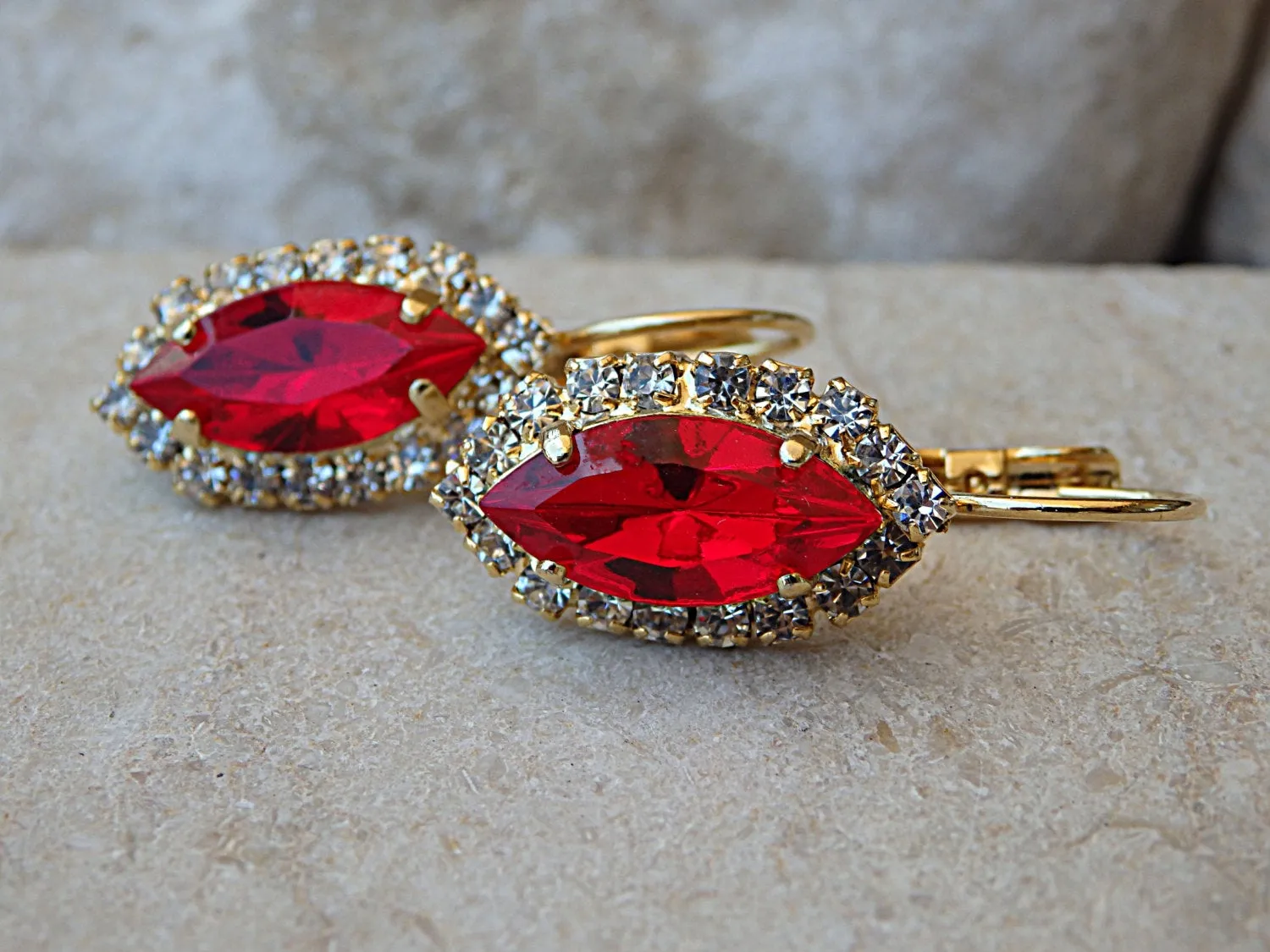 Red  BRIDESMAID Earrings