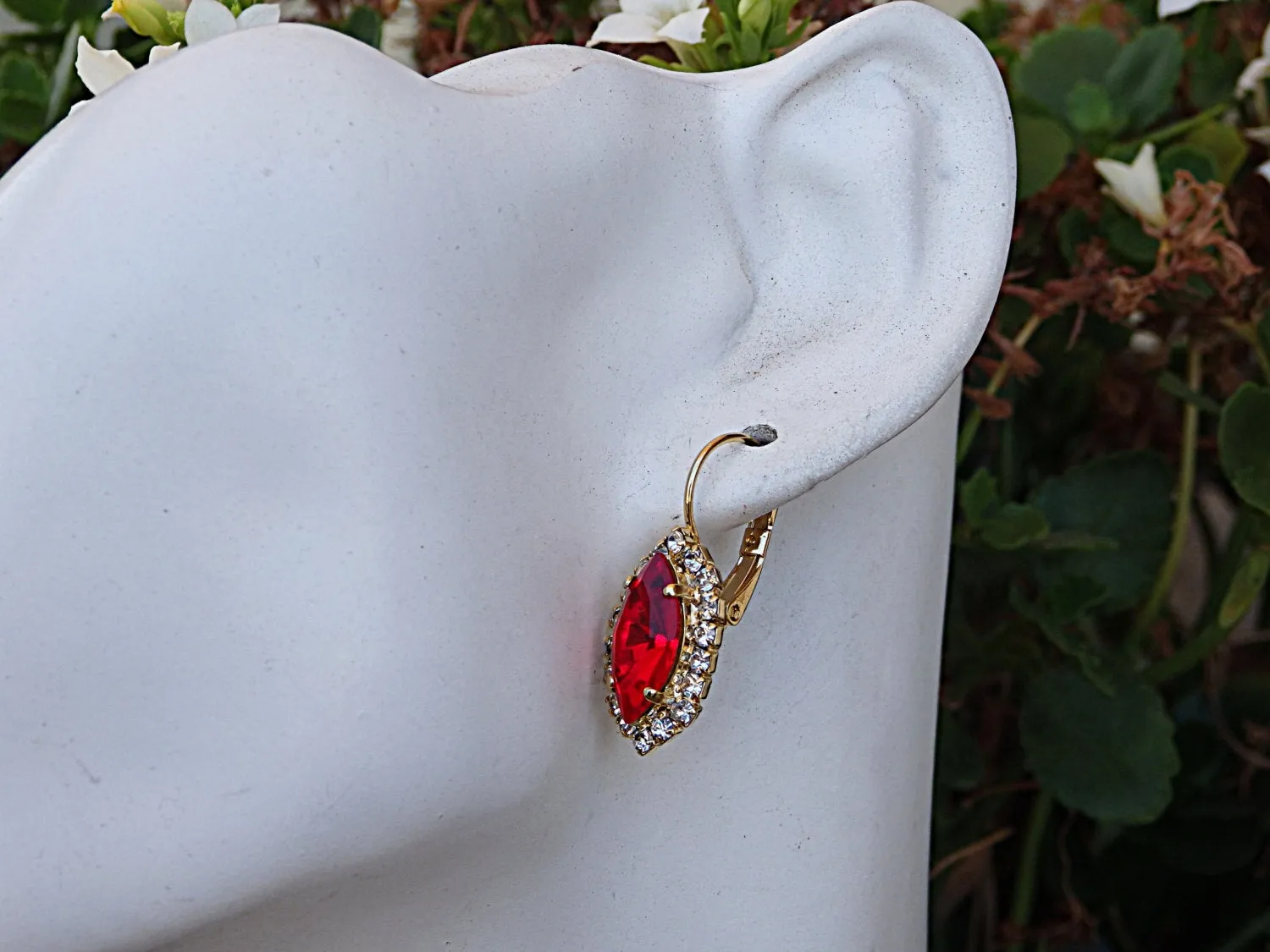 Red  BRIDESMAID Earrings