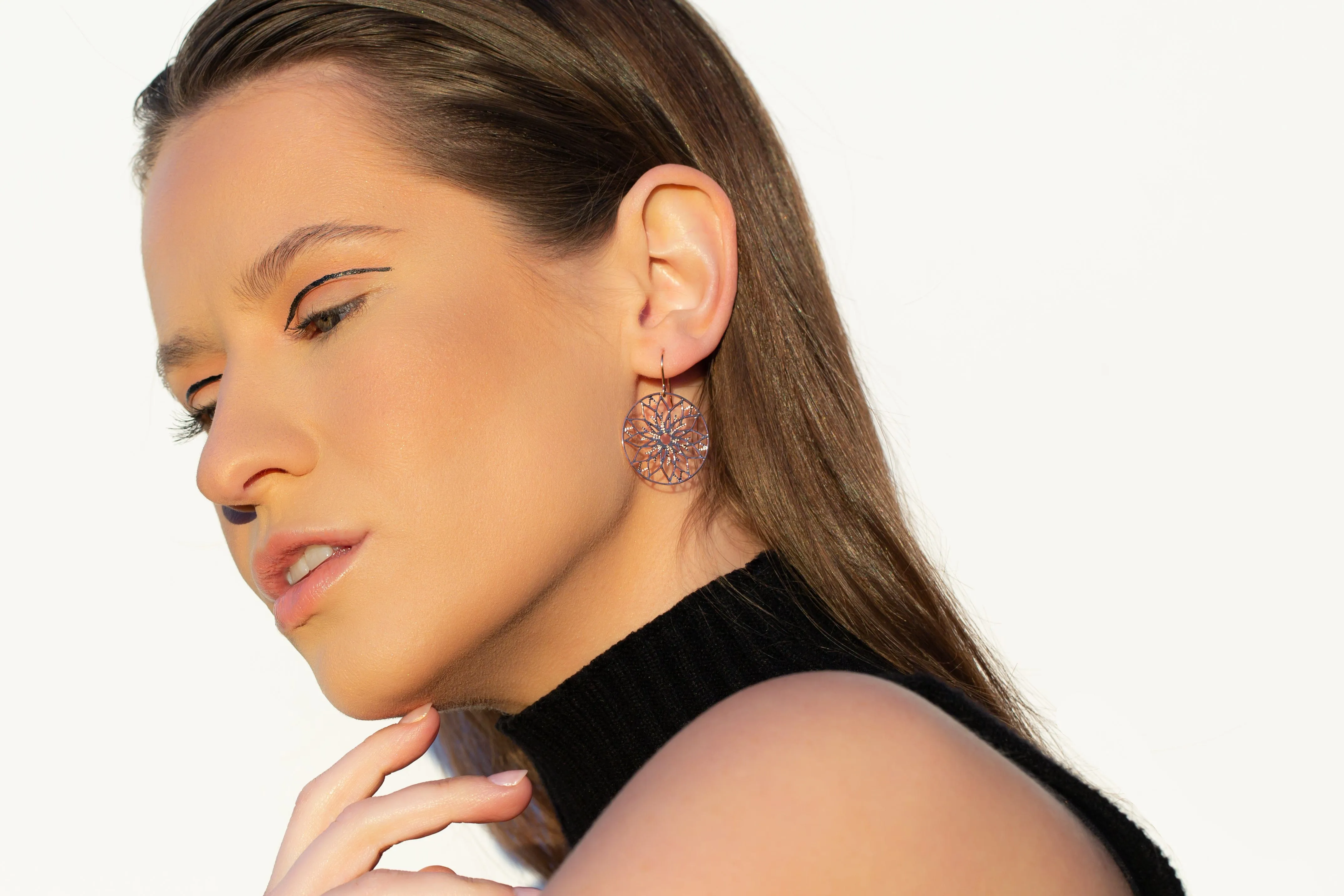 REIMS Earrings | floral stainless steel earrings