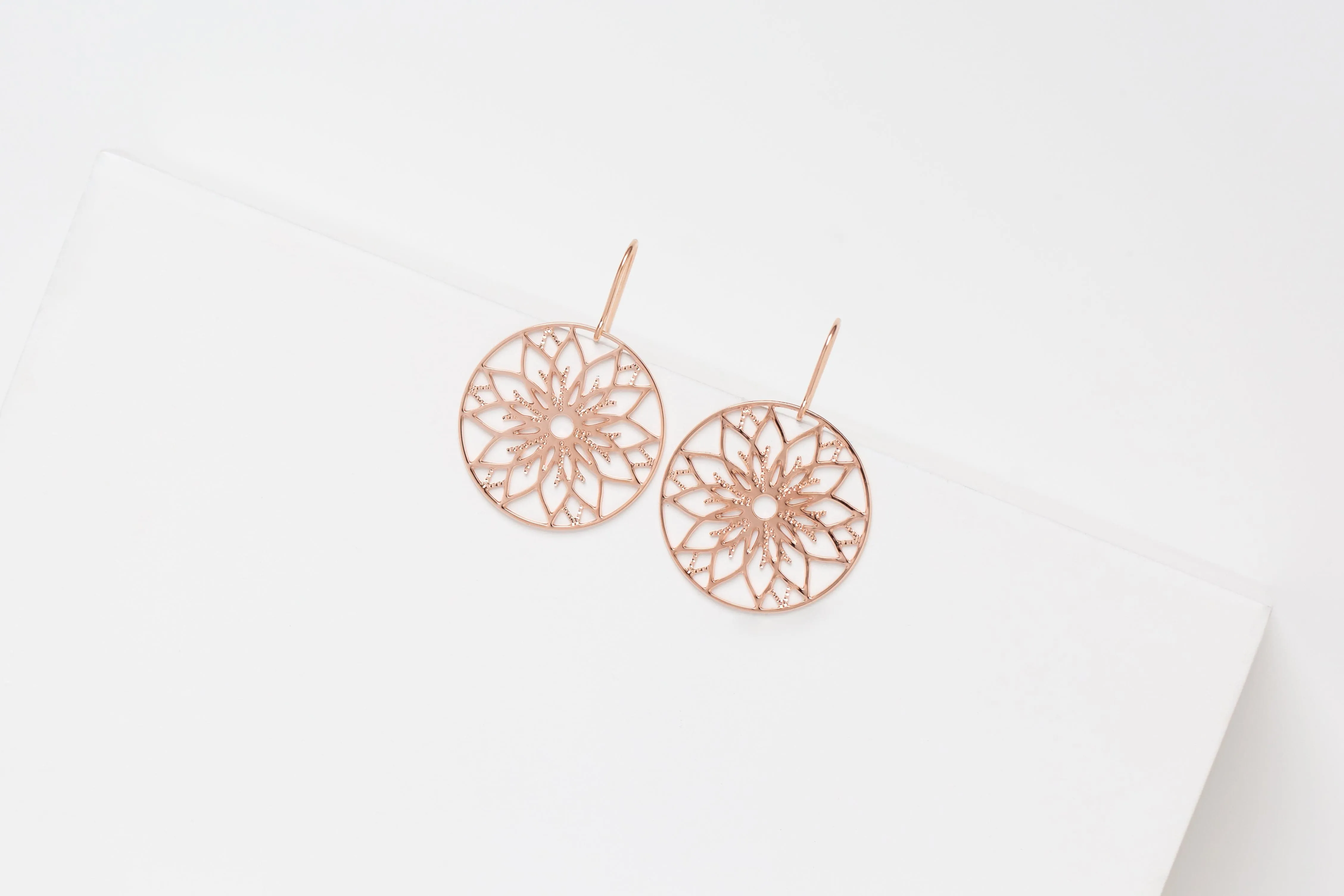 REIMS Earrings | floral stainless steel earrings