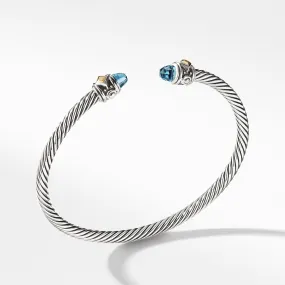 Renaissance Bracelet with Blue Topaz and 18K Gold