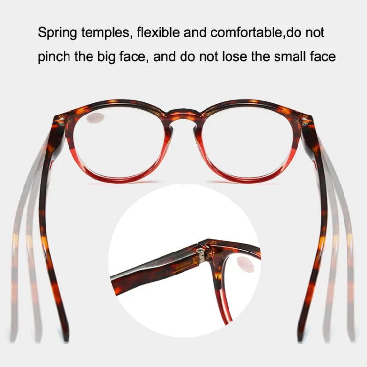 Retro Flexible Durable Portability HD Presbyopic Glasses  200(Beanflower)