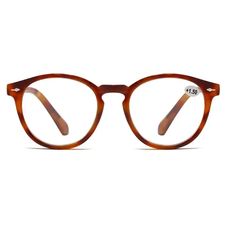 Retro Flexible Durable Portability HD Presbyopic Glasses  200(Beanflower)