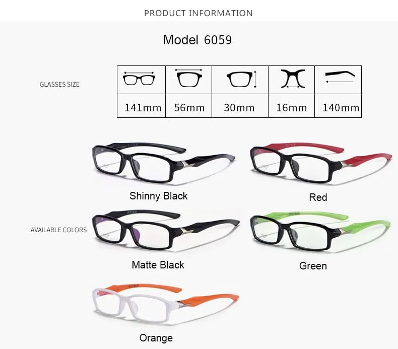 Reven Jate Unisex Full Rim Square Acetate Eyeglasses R6059