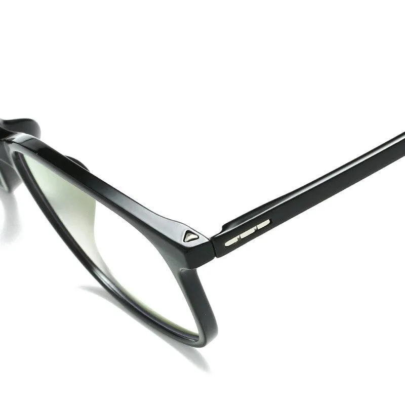 Reven Jate Unisex Full Rim Square Polycarbonate Anti Blue Gaming Eyeglasses Xh11679