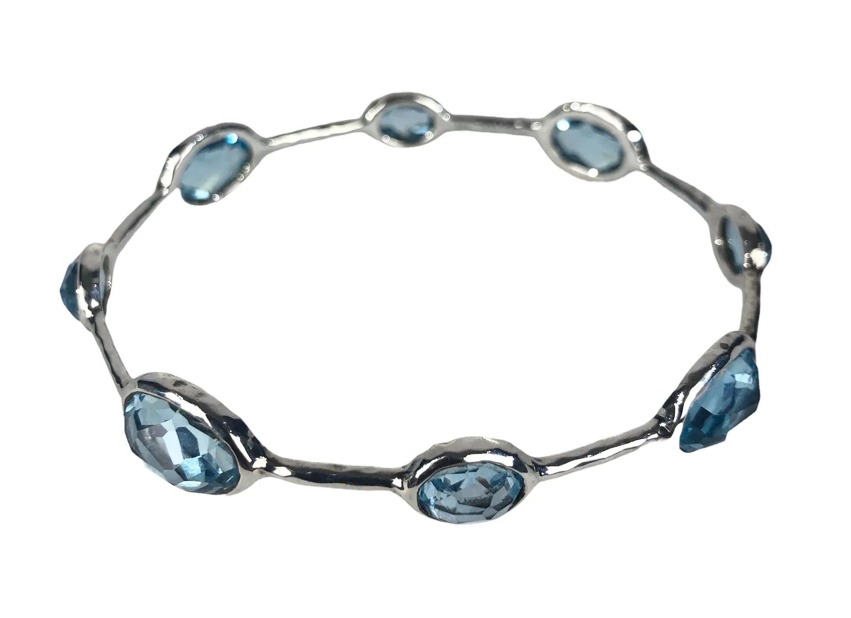Rock Candy 8-Stone Bangle Bracelet | Size (2) 7.75 Inches