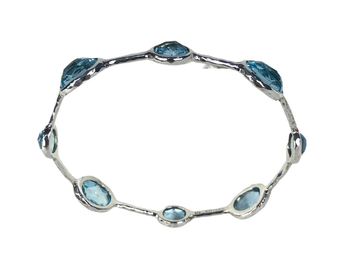 Rock Candy 8-Stone Bangle Bracelet | Size (2) 7.75 Inches