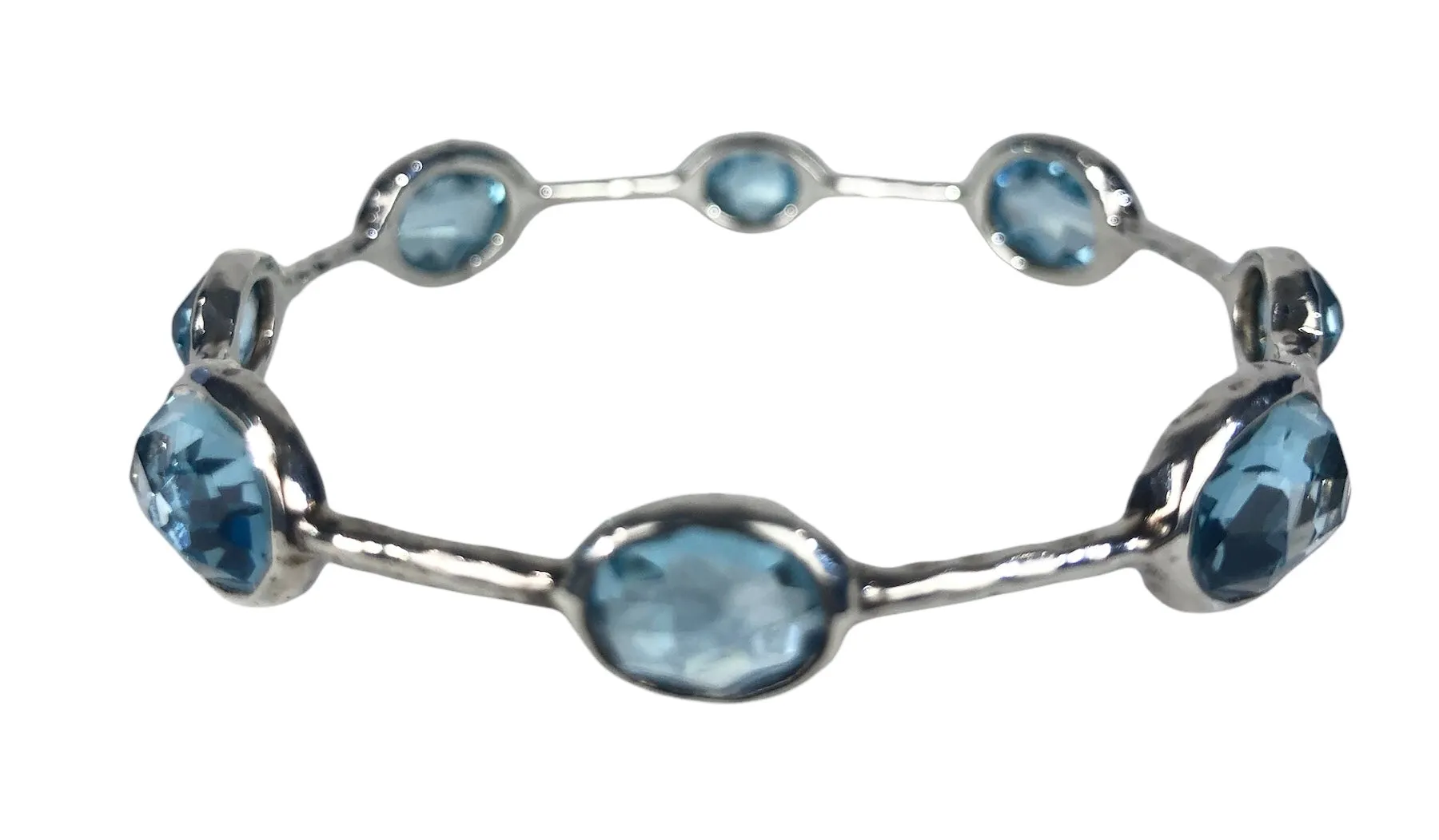 Rock Candy 8-Stone Bangle Bracelet | Size (2) 7.75 Inches