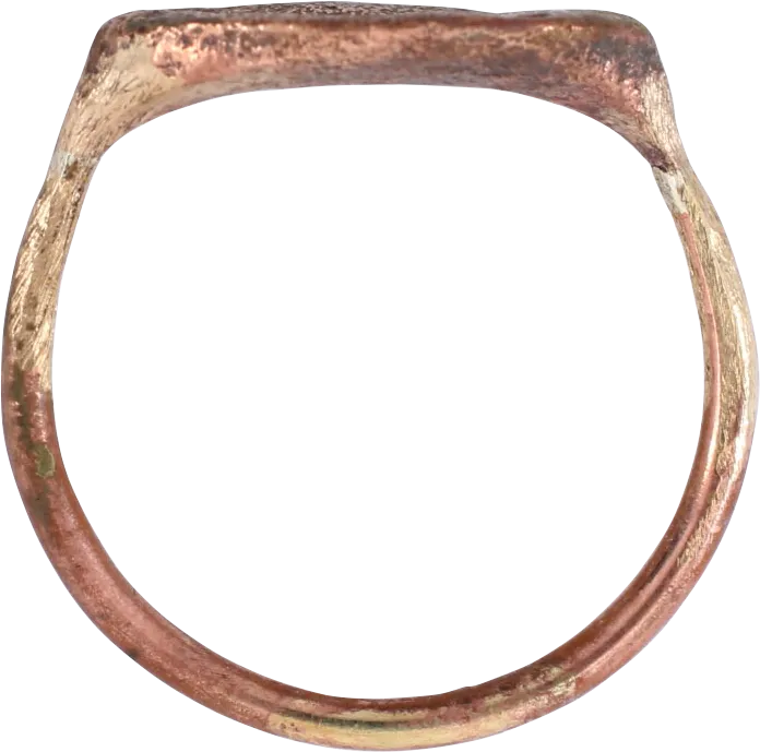 ROMAN FIGURAL RING, 1ST-3RD CENTURY AD, SIZE 8 ¾