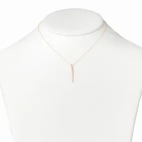 Rose Gold Icicle Necklace - Small