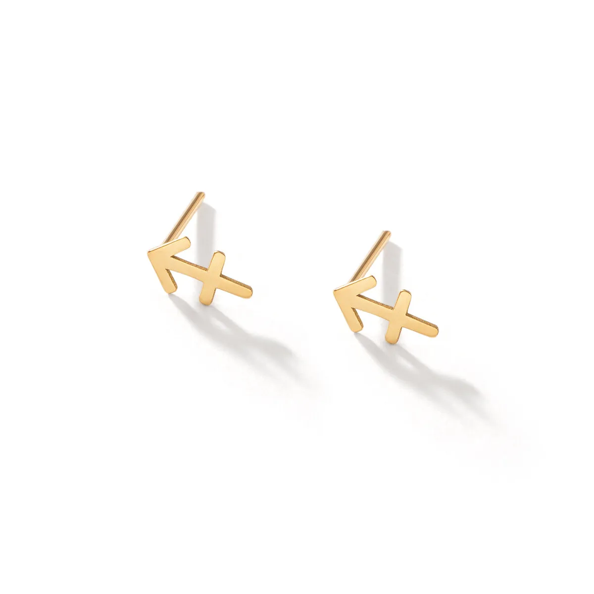 Sagittarius Sign Stud Earrings