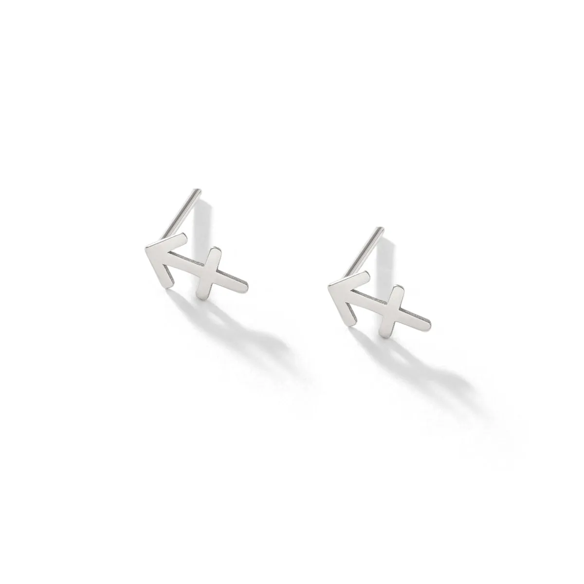 Sagittarius Sign Stud Earrings