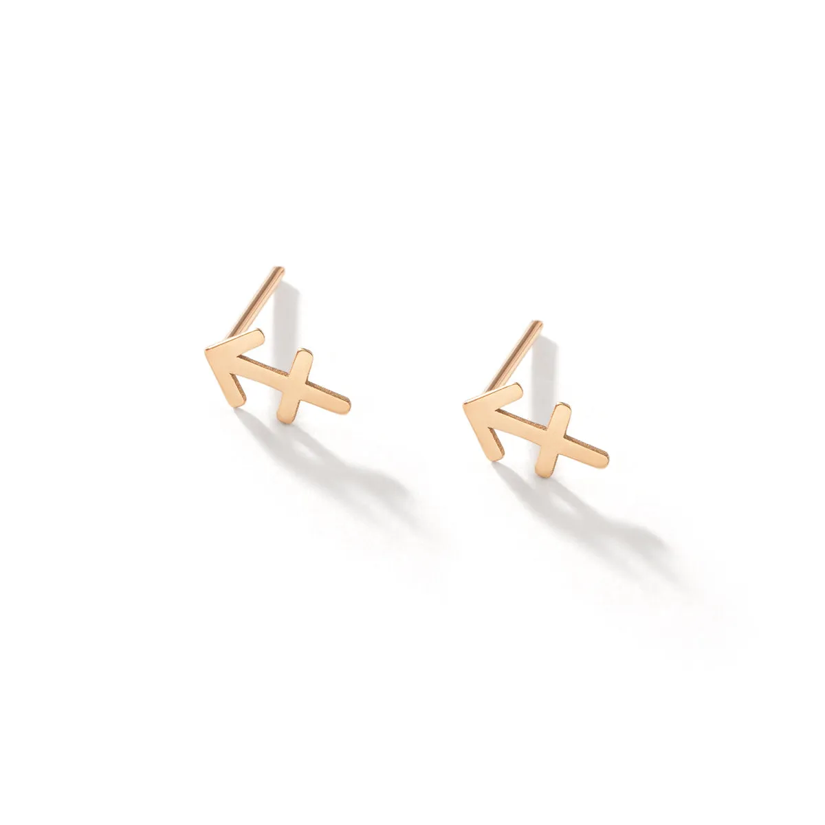 Sagittarius Sign Stud Earrings