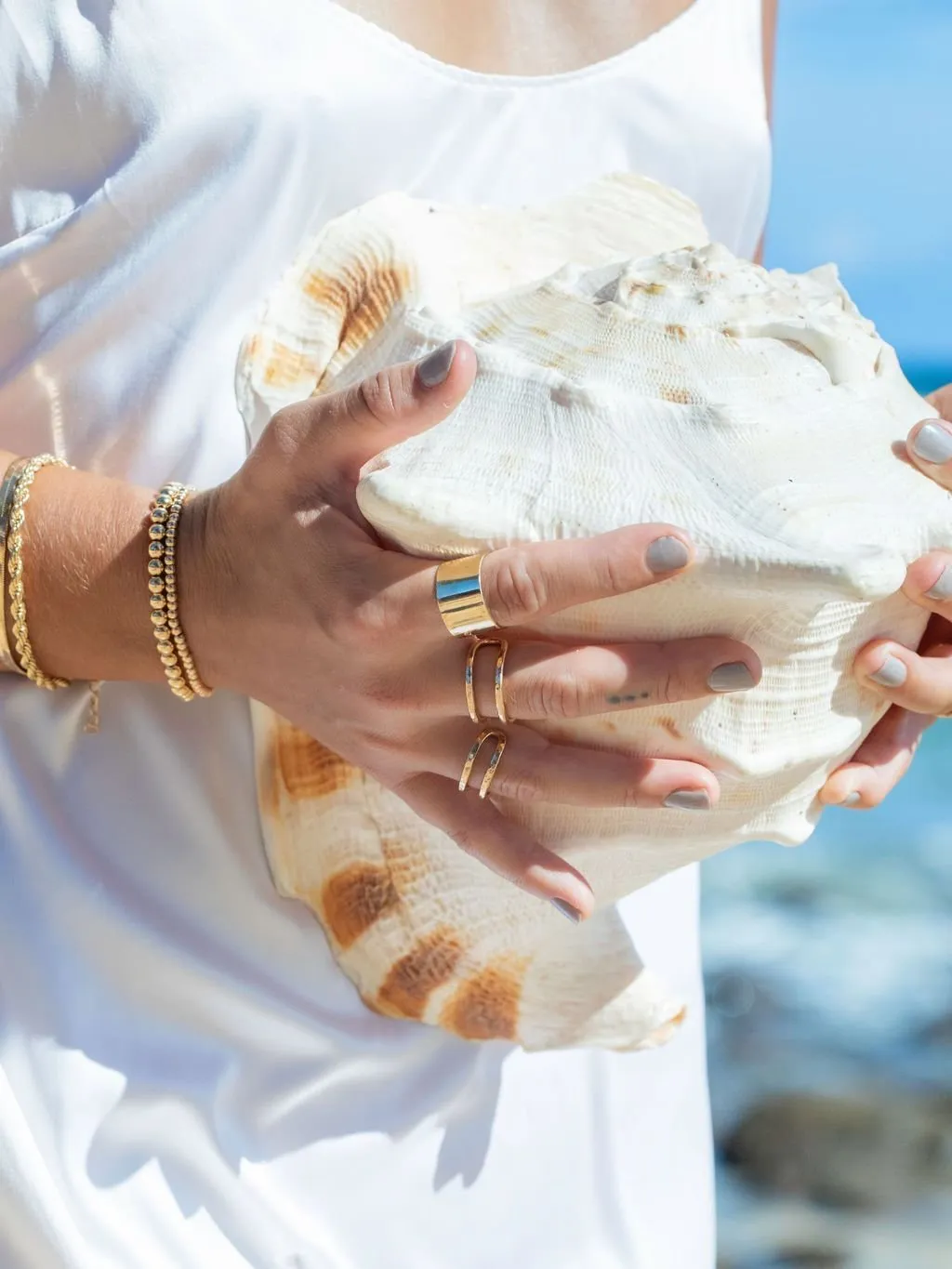 Sale - Gold Double Cuff Ring - Kau'i
