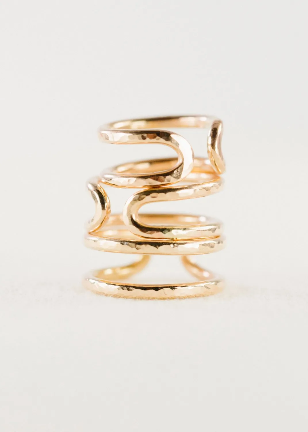 Sale - Gold Double Cuff Ring - Kau'i