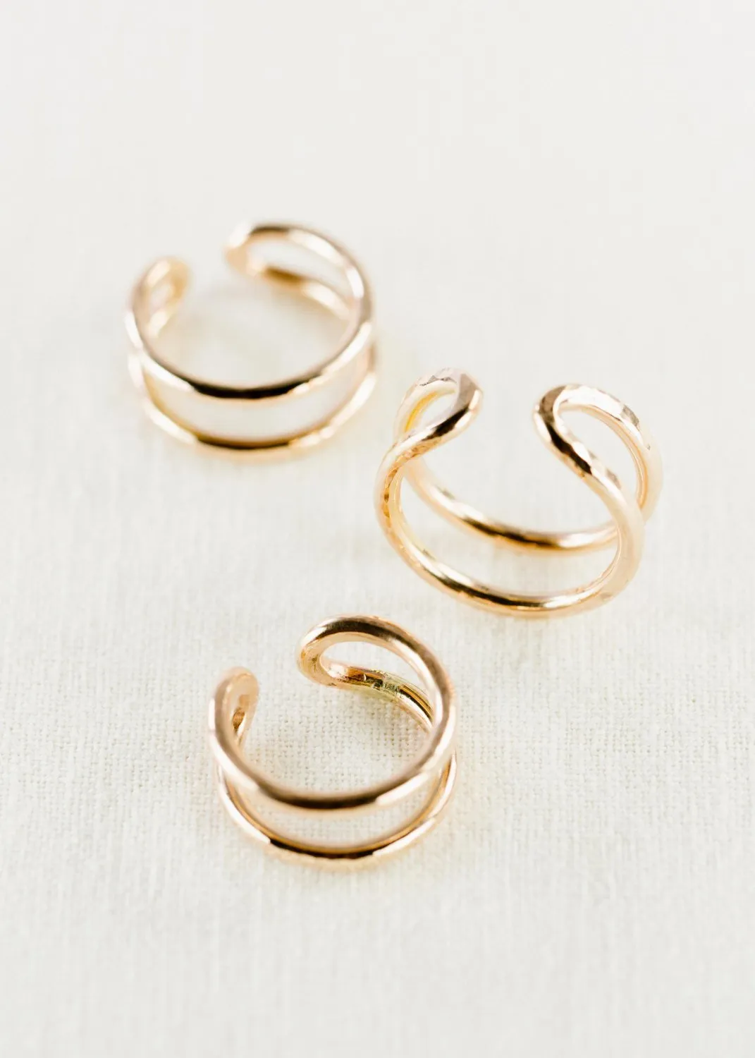 Sale - Gold Double Cuff Ring - Kau'i
