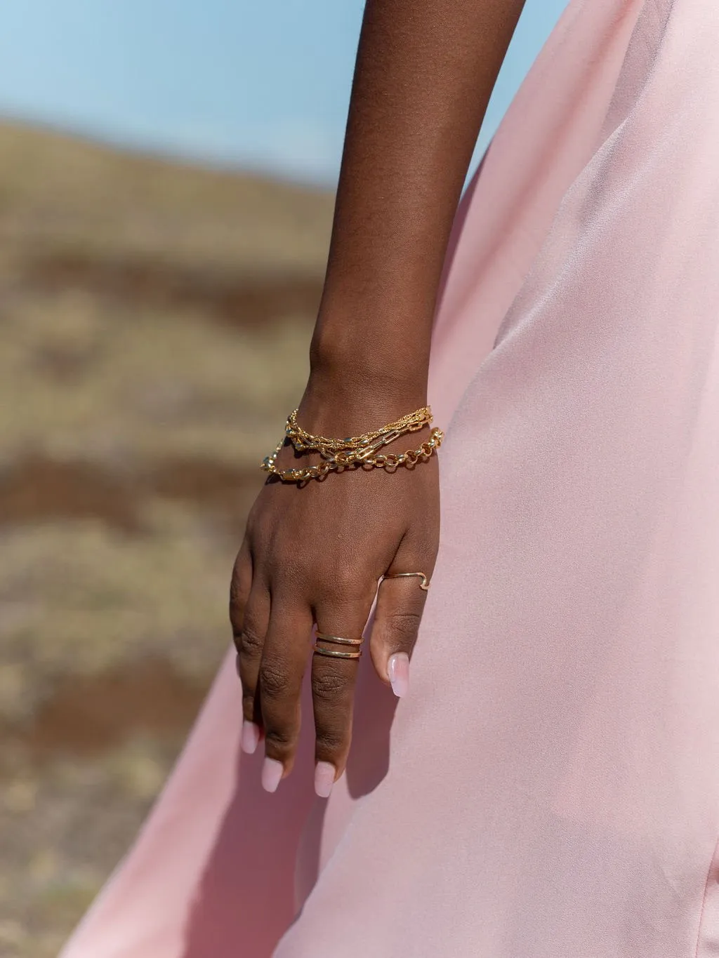 Sale - Gold Double Cuff Ring - Kau'i