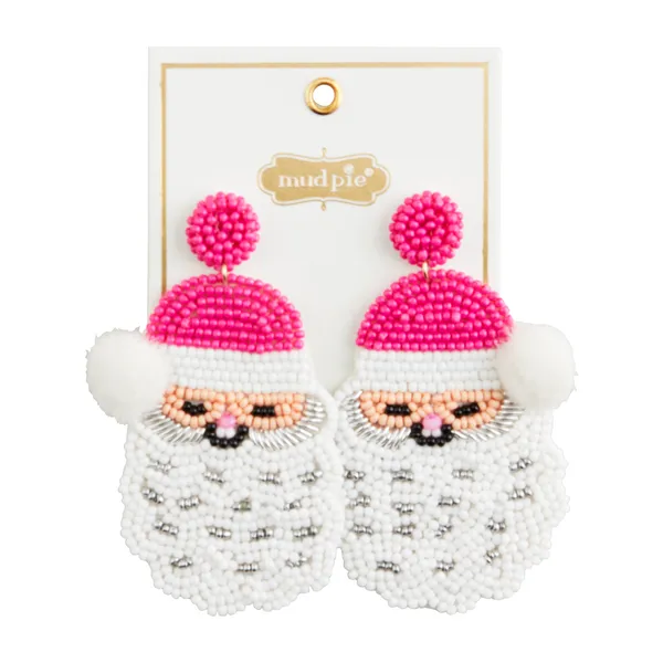 SANTA BEADED EARRING