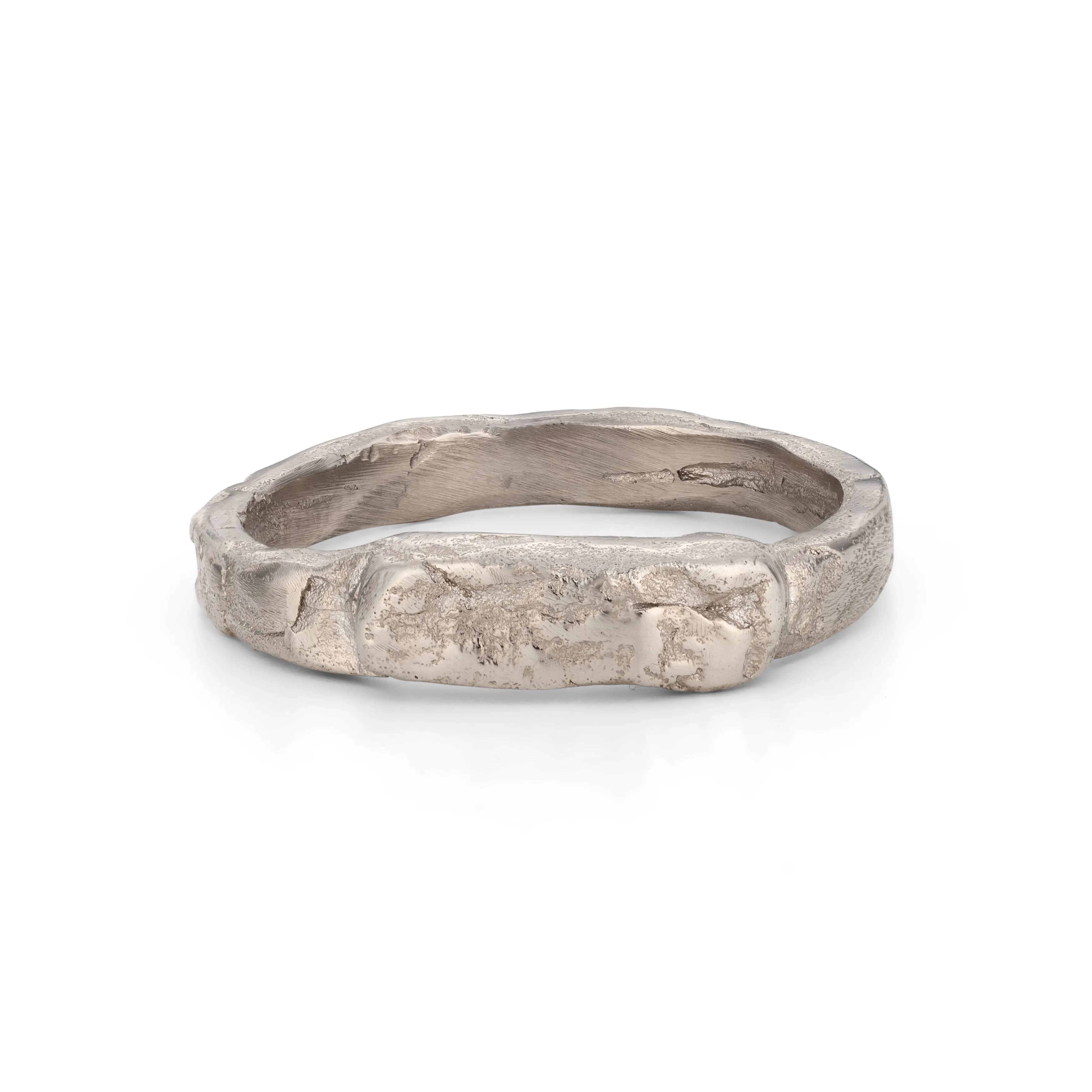 Signet Men-Amber Ring 18ct White Gold