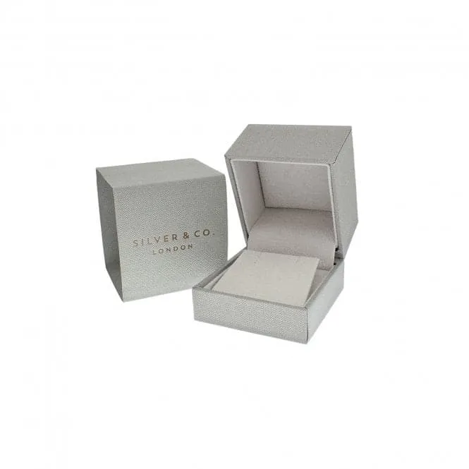 Silver & Co Single Stone Cushion Cut Earrings SEG0098