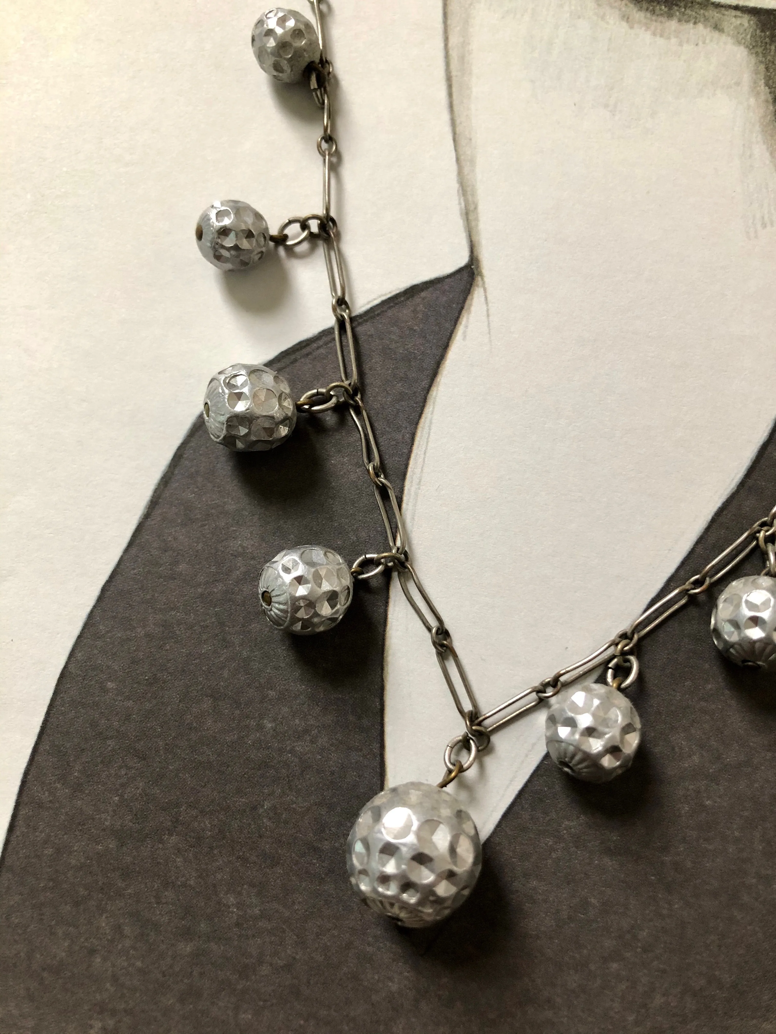 Silver Bells 1930s Necklace