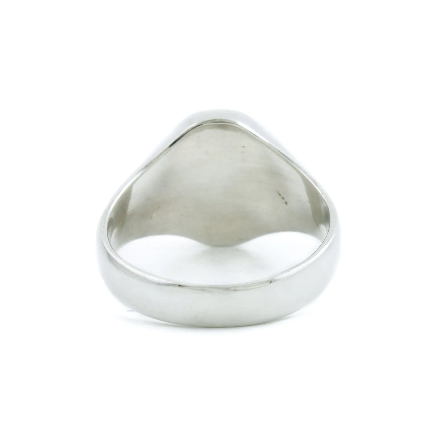 Silver "Moon" Wax Seal Crest Signet Ring