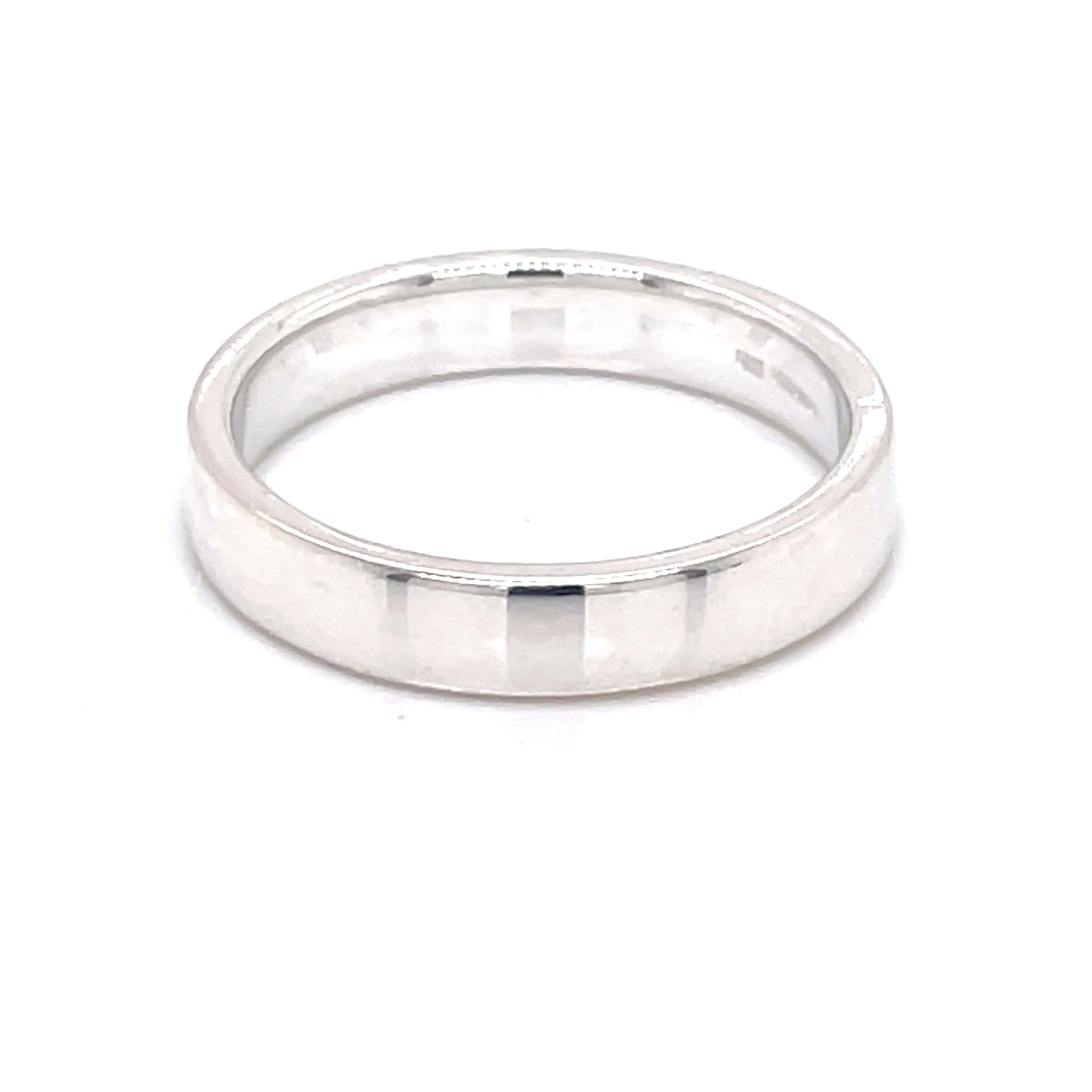 Silver Wedding Band 4MM