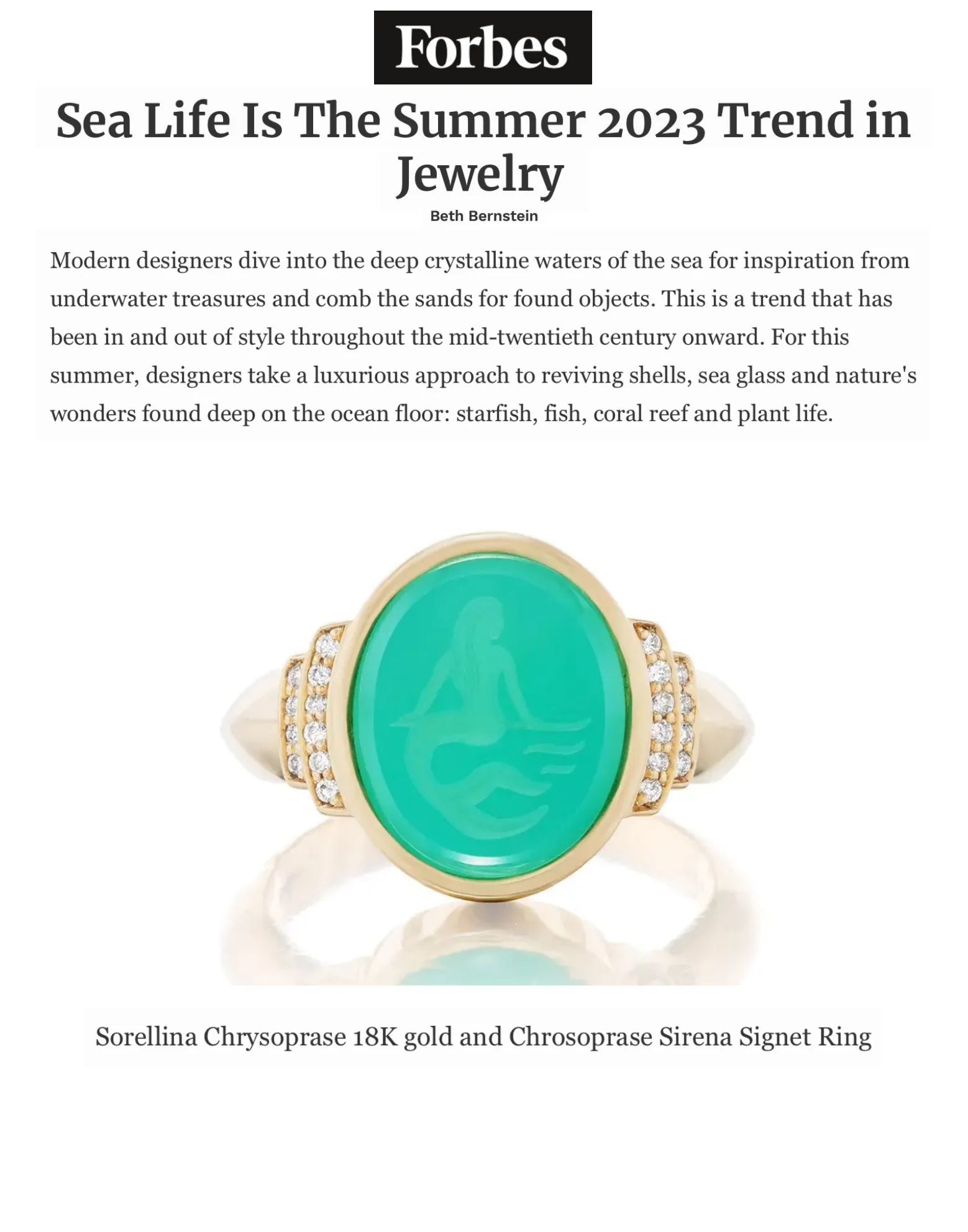 Sirena Signet Ring