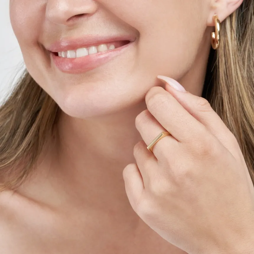 Skinny Signet Ring