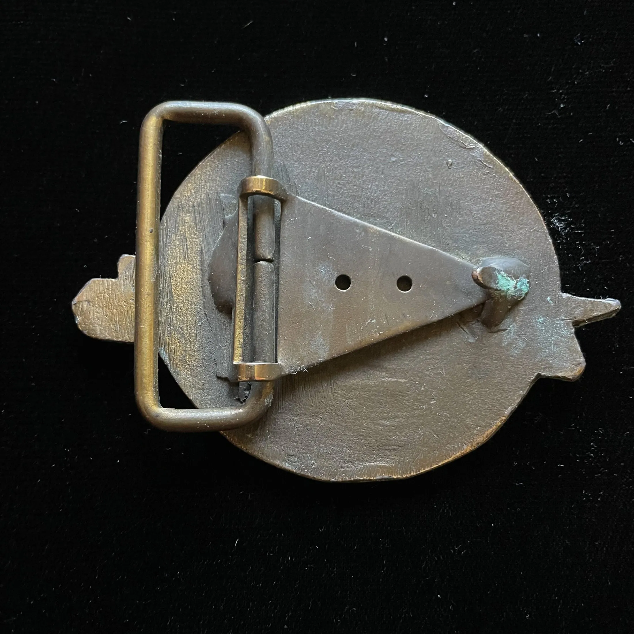 SOLD Vintage Rio Grande Main Line Thru the Rockies Belt Buckle, 133.3G