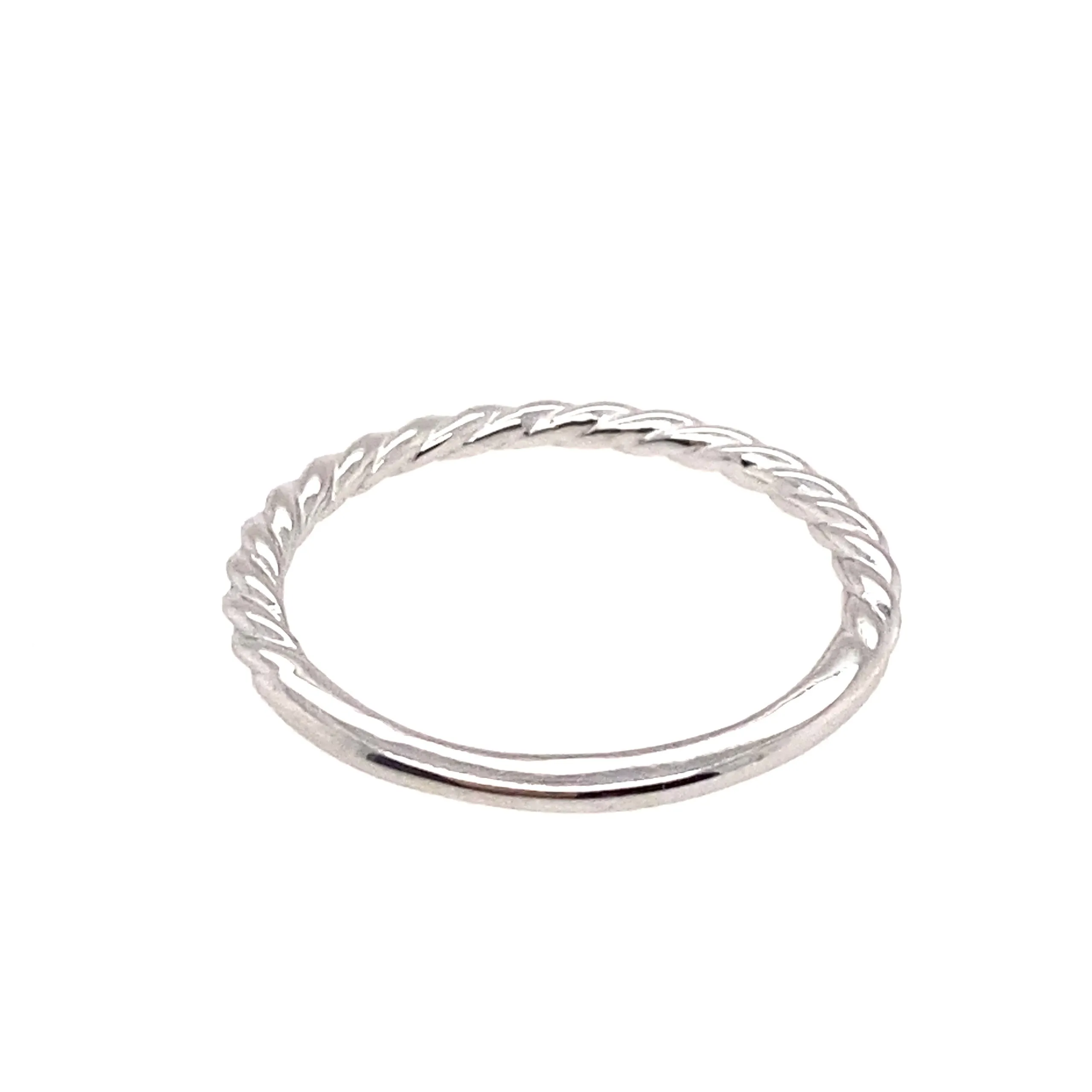 Stackable Twisted Rope Ring
