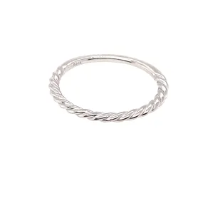 Stackable Twisted Rope Ring