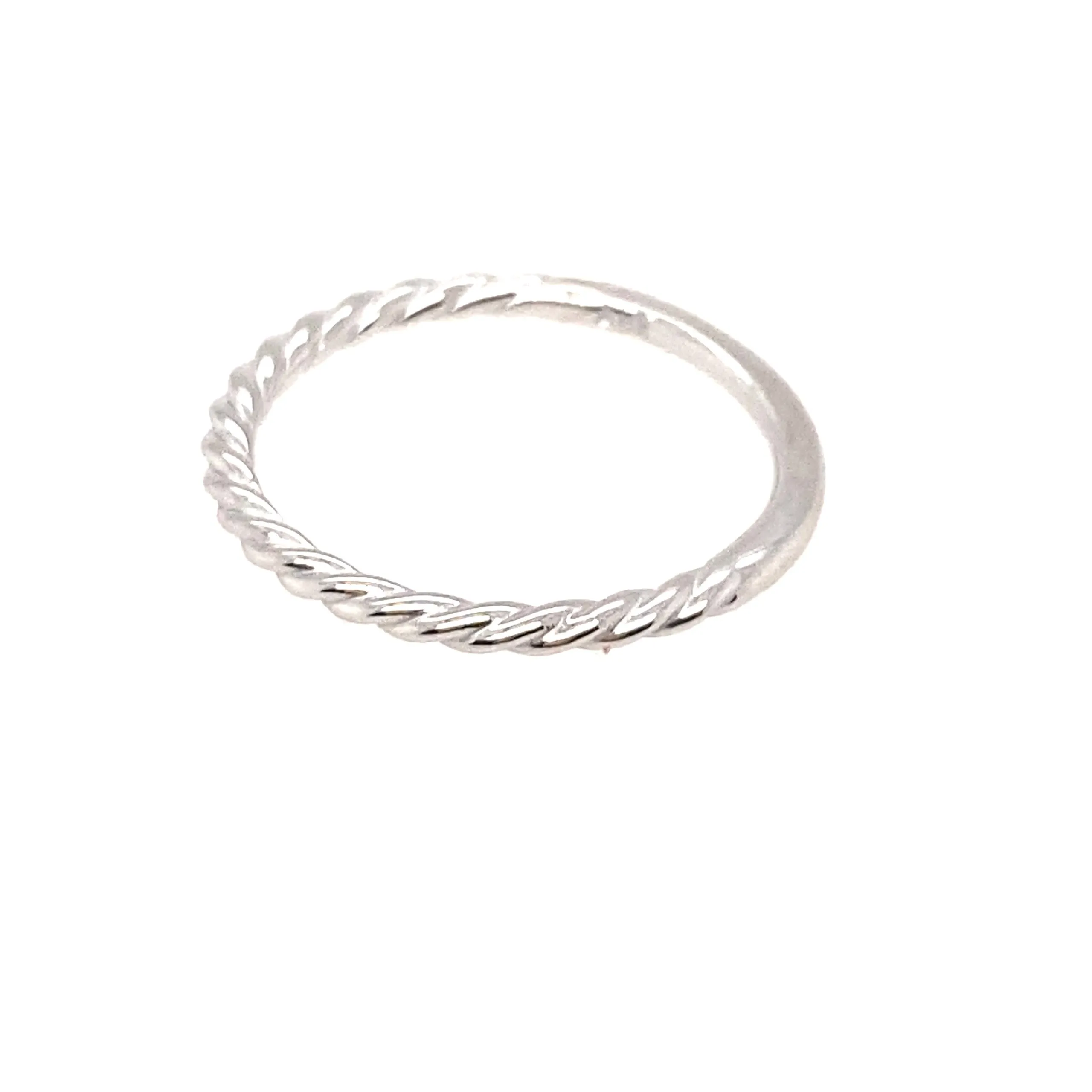 Stackable Twisted Rope Ring