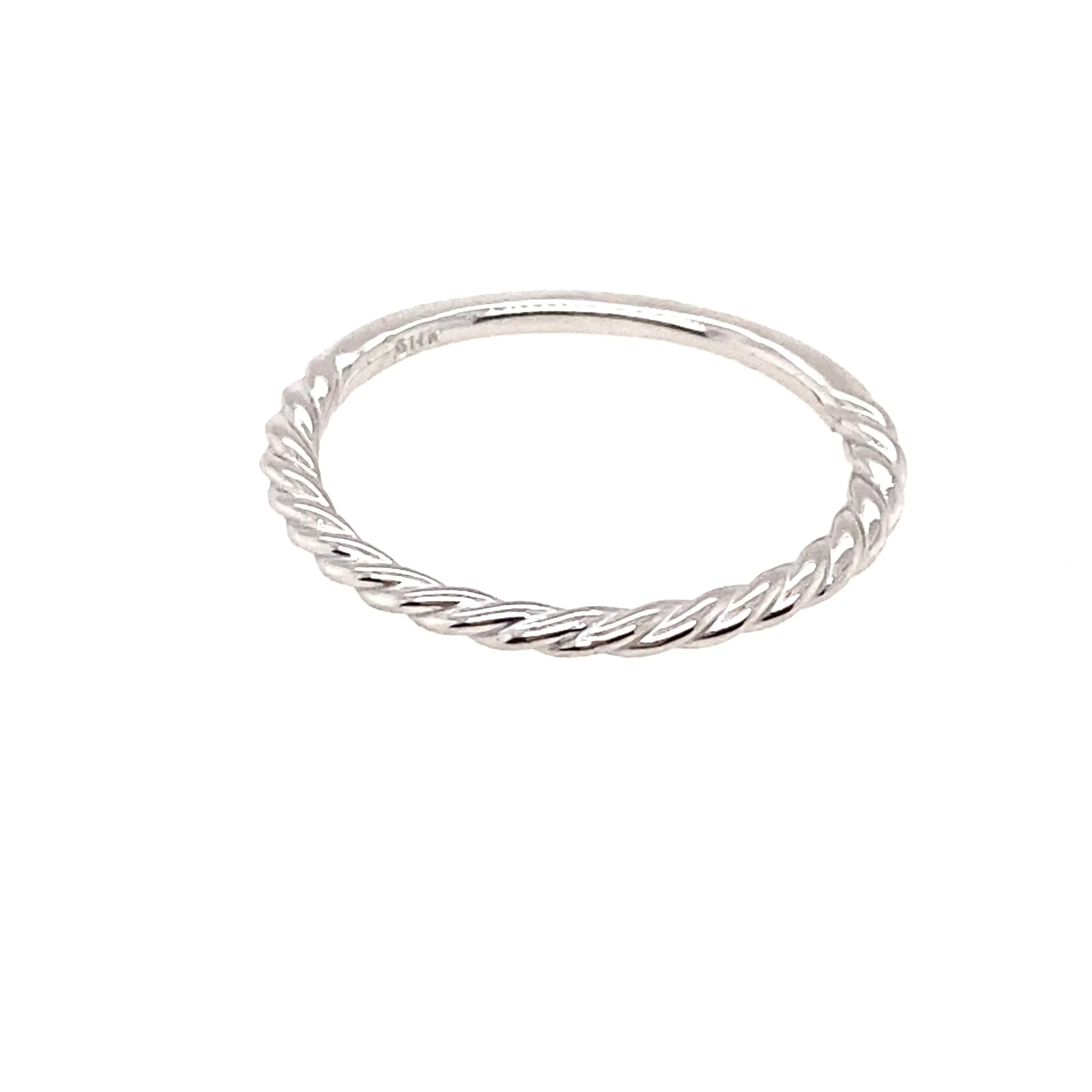 Stackable Twisted Rope Ring