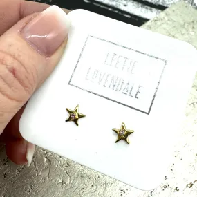 Star Clear Bling Deadstock Earrings