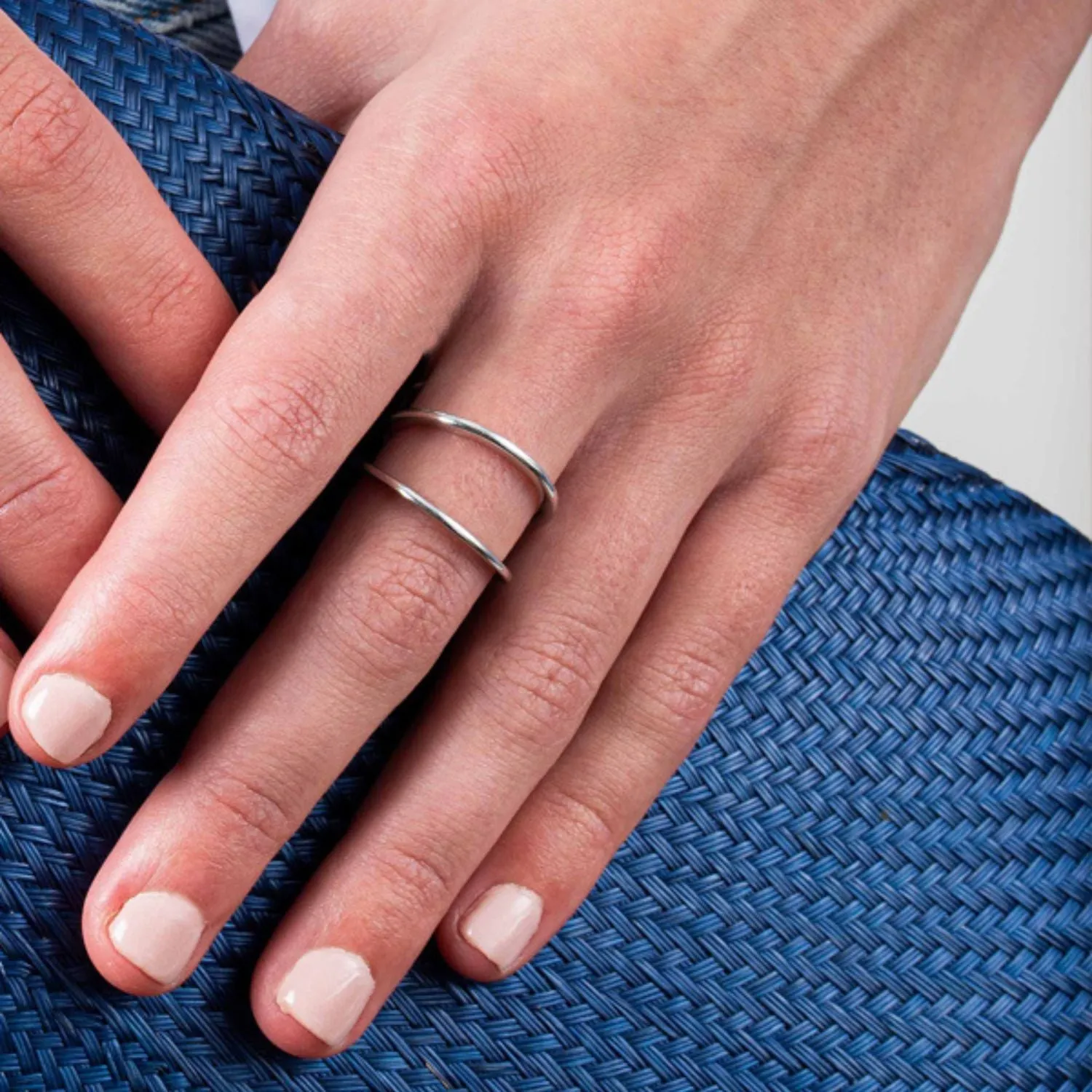 Sterling Silver Geometric Ring