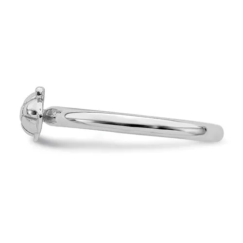 Sterling Silver Stackable Expressions Turtle Ring