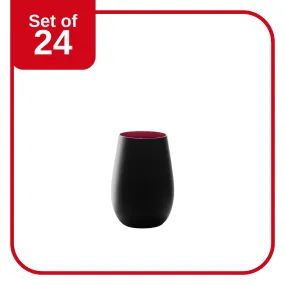 STOLZLE OLYMPIC TUMBLER 465ml MATT BLACK/RED