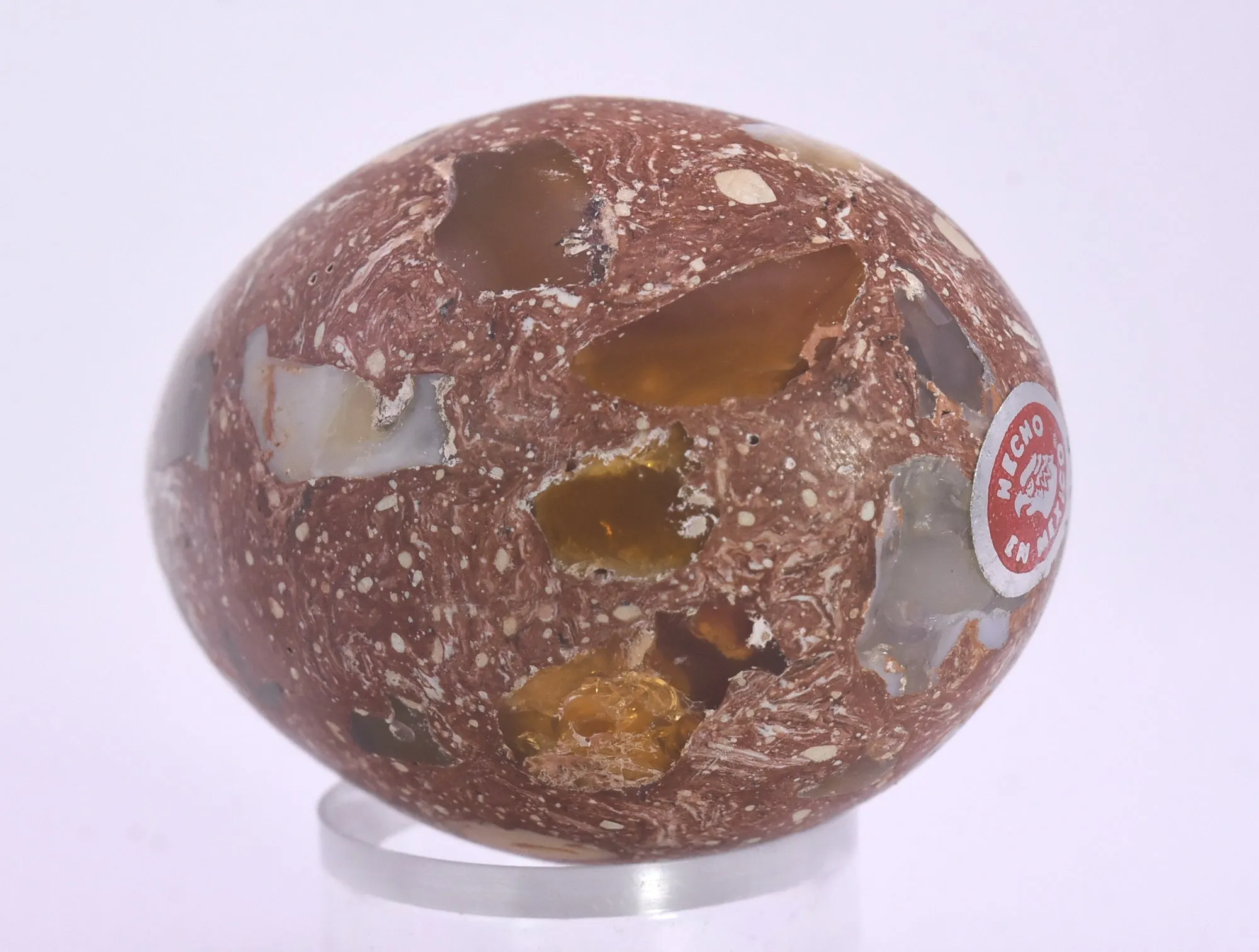 Stunning Vintage Mexican Fire Opal Polished Egg