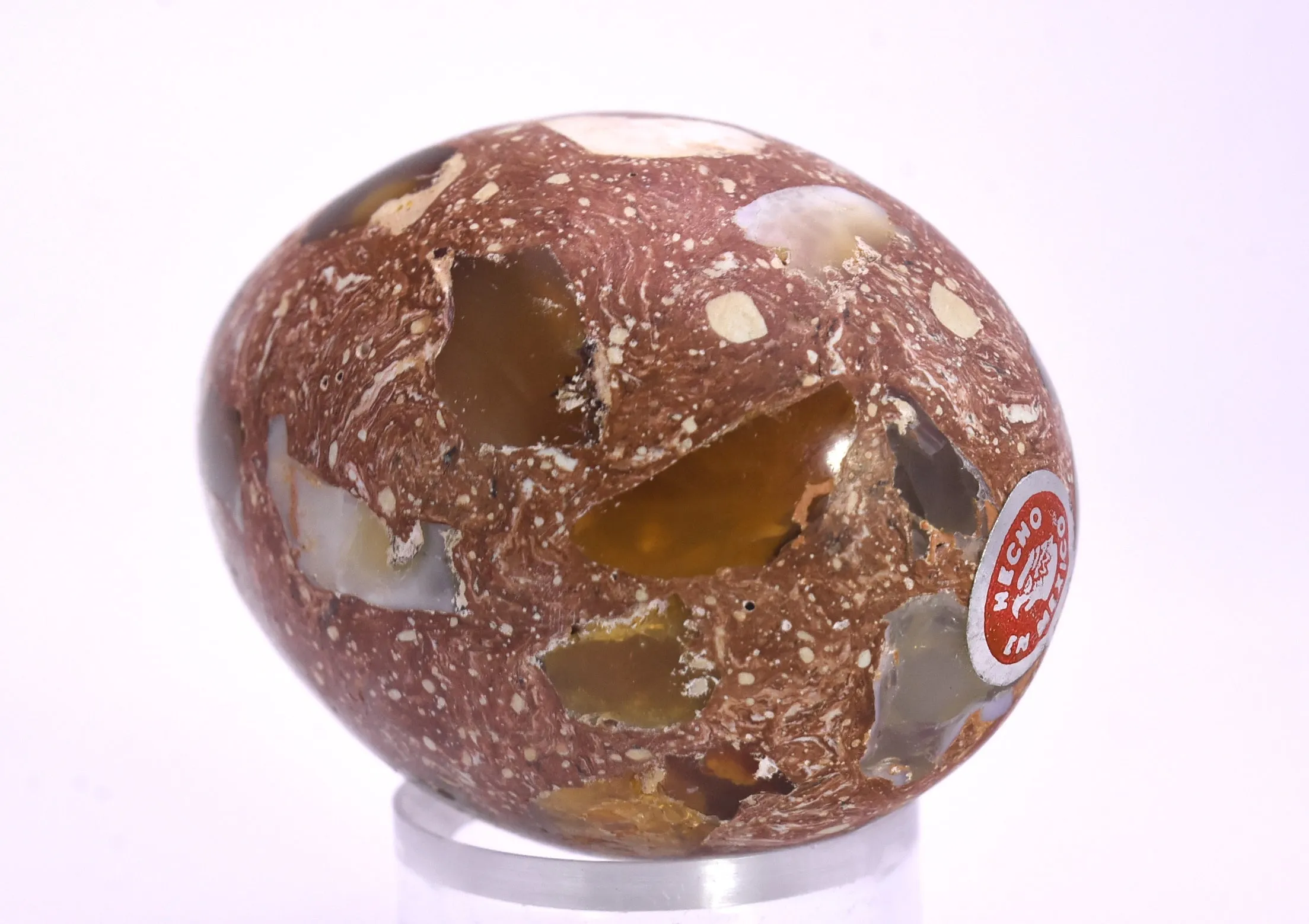 Stunning Vintage Mexican Fire Opal Polished Egg