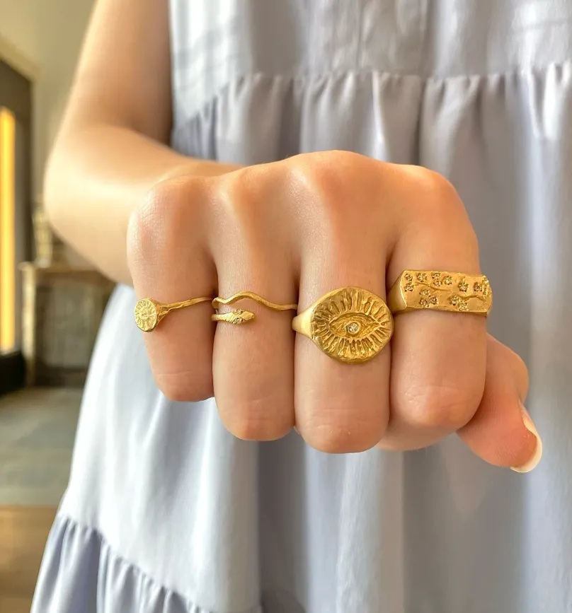 Sunrise Artifact Signet Ring