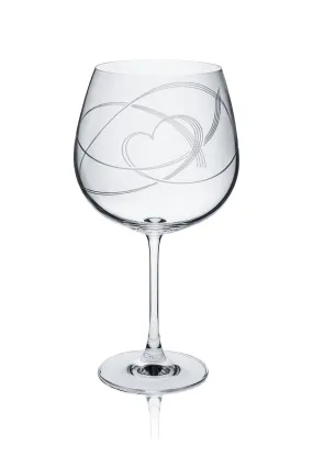 Swirl Heart Gin Glasses - Set of 6