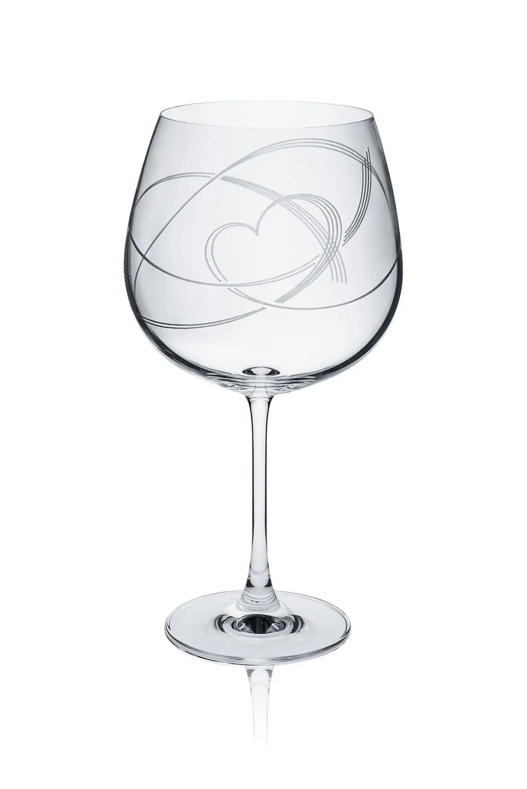 Swirl Heart Gin Glasses - Set of 6