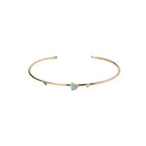 Three-Stone Opal Cuff Bracelet
