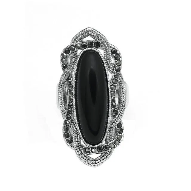 Top Quality Bohemian Style White Opal Ring