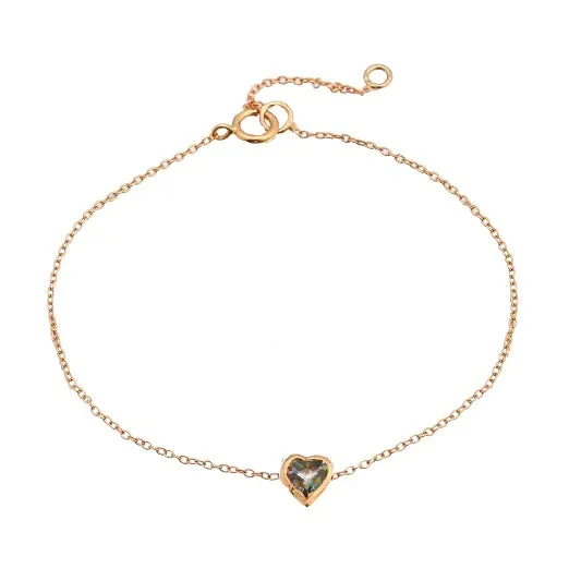 Topaz Heart Bracelet